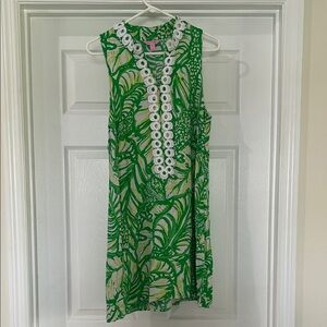 Lilly Pulitzer Sleeveless Dress with White Trim
